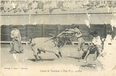 Corrida de touros — Pôster de p. acerilles — Fototipia E. Lacour — Marselha