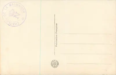 Zamek La Malmaison — Biblioteka — Wyrobowana we Francji — Rewers