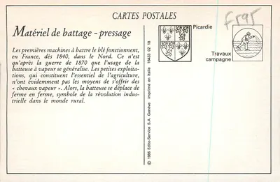 Urządzenia do zbiornika - Prasowanie - System Albaret — Spółka Anonimowa Establishment ALBARET, w RANTIGNY (Oise) — Rewers