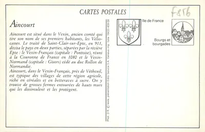 Aincourt — Przecinek — P. Chevalier Auto-Garage i O. Chevalier Charron — Rewers