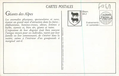 Os Gigantes das Alpes — Os Liliputianos — Edição C.E.E. — Verso
