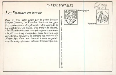 Les Ebaudes w Bresse — L. Ferrand, wyd. Bourg — Rewers