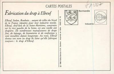 Elbeuf — A Fabricação do Tecido — LL — Verso