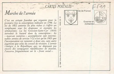 Marcha do exército — Saint-Germain — 29 de Maio de 1904 — Edição C. L. — Verso