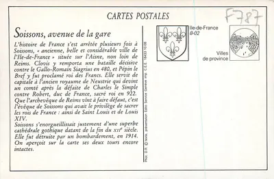 Soissons — Avenue de la Gare — B. R. — Rewers