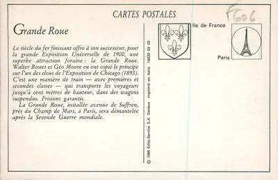 Paryż — Wielka Koła — E.M. n°5064 — Rewers