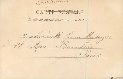 NICE — Velhas Casas ao Longo do Paillon — E. Le Drelly, Paris — Verso