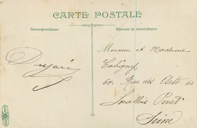 Les Bennes, les Quais vus du Pont de Berlin — L.M. & C. — editor desconhecido — Verso