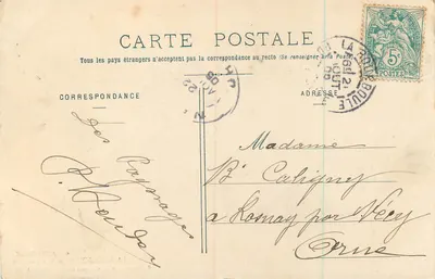 La Bourboule — ogólne widok — G. Delaunay, wyd., Clermont-Ferrand — Cliché A. Faure — Rewers