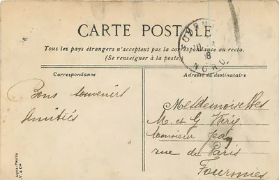 Roubaix — Katedra św. Martyna — wydawca LV & Cie, n° 458 — Rewers