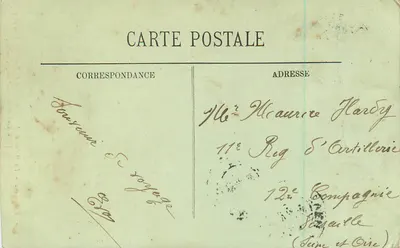 Rouen — A Estátua de Joana d'Arc e a Fontaine da Pucelle datando do século XVIII — LL. n° 146 — Verso