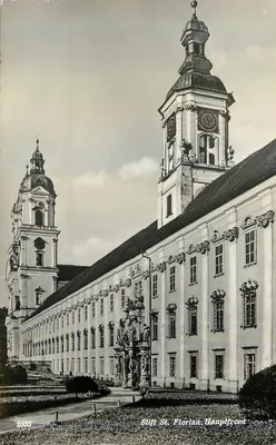 Stift St. Florian — Fachada principal — Verlag J. Leitlennmüller, Linz