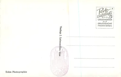 Mosteiro de St. Florian, Kaisergang — interior decorado — Verlag J. Leiternmiller, Linz, n° 2459 — Verso