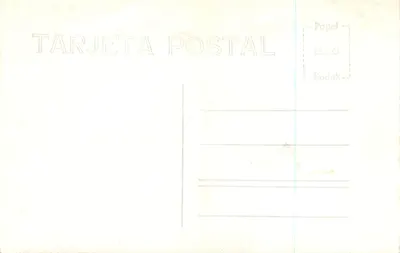 Szyld rzeźbiony kościoła San Sebastián — szczegół fasady — wydawca Kodak — Rewers