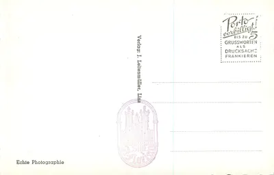 Stift St. Florian, Sarcyfik Brucknera — wyd. J. Leitlmüller, nr 22251 — Rewers