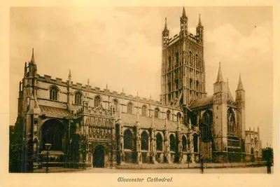 Catedral de Gloucester — vista panorâmica — Davies & Son, Gloucester