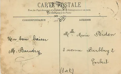 Honfleur — El gran faro — LL. — n°77 — Reverso