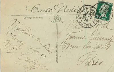 Aix-les-Bains — Abadia d'Haute-combe — LL. 52 — Verso