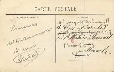 Biarritz (Côte Basque) — Rochers de la Loge — BR 1352 — Verso