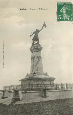 Valmy - Estátua de Kellermann — Edição E. Moisson, Saint-Menehould