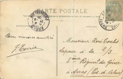 Z Bourg-d'Oisans do St-Christophe. - Plan du Lac i Fétoules (1.091 m.) — Zbiór Mauger, fot. Bourg-d'Oisans, n°124 — Rewers