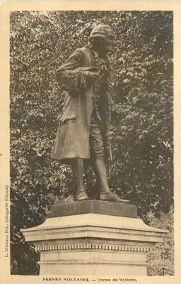 Ferney-Voltaire — Estátua de Voltaire — L. Michaux, Bellegarde (Depositado)