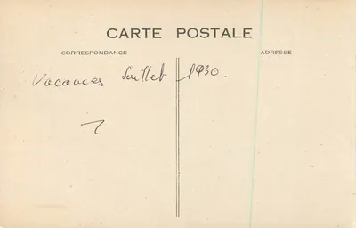 ÉTRETAT. Plaża i Falaise d'Amont — G. P. Le Havre, nr 52 — Rewers