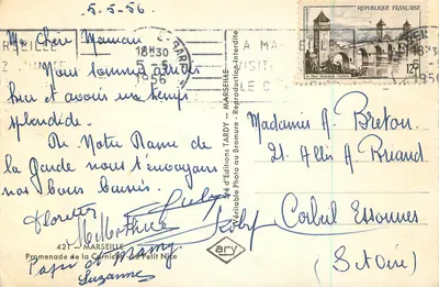 Vue du Pont Valentré à Cahors — éditeur Ary, série 'Pramenade de la Carniche - Le Petit Nice' — Verso