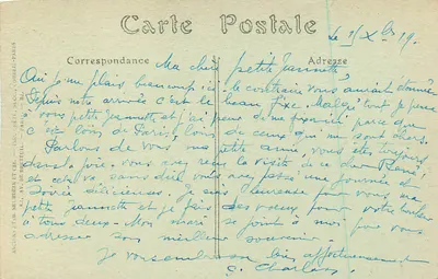 NICE — A Promenade dos Ingleses e os Hotéis — Editor Anglais et Cie, Paris — Verso
