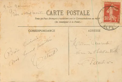Nice — Promenade des Anglais w kierunku Hôtel Royal — BR — 1882 — Rewers
