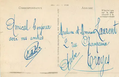 Pałac Śródziemnomorski — II — Nice — Rewers