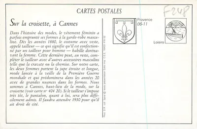 CANNES — La Promenade de la Croisette — LL. — SELECTA — Reverso