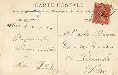 Clermont-Ferrand — Pamiątka — Wydawca nieznany, numer serii nieczytelny — Rewers