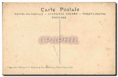 O mariscal Pétain traz à Alsácia o beijo da França — P.J. Gallais & Cie, n° 324 — Verso