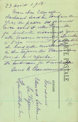 Rochecorbon (Loire-et-Loire) — Castelo de Montgouverne (Sul) — LL — Verso