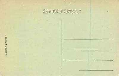 VANNES - Rue Saint-Guénhaël — vista da rua com igreja à direita — editor Laurent Nel, Rennes, n° 404 — Verso