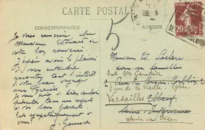 VANNES - Casa que pertenceu a Gilles de Bretagne — Coleção H. Laurent, Port-Louis — Verso