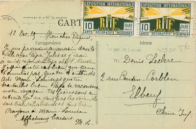 Reims — Plac Wolności i Fontanna Bartholdi — Wydawca VOLLE — Rewers