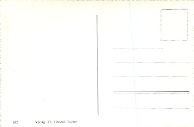 Iglesia de la Via de la Pietad Einsiedeln, Coro — editor Th. Rietschi, Lucerna, n° 442 — Reverso
