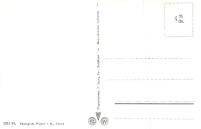 Spiez — widok z lotu — Photoglob-Wehrli A.G., Zürich, nr 1073 — Rewers