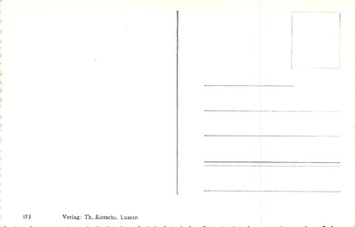 Luzern com Pilatus — vista aérea — Verlag Th. Rietschi, n° 173 — Verso