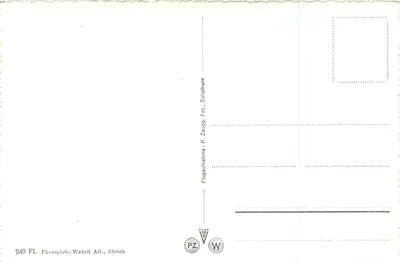 Iseltwald — Luftbild des Sees — Photoglob-Wehrli AG, Zürich — Rückseite