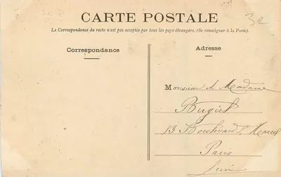 Arredores de RENNES - A Vilaine em Pont-Réan — Abbé Drouaschier, Rennes, n°32bis — Verso