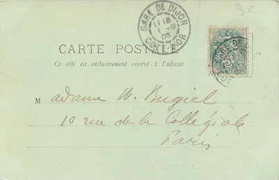 Dijon — A Porta Guillaume — LL. n°9 — Verso