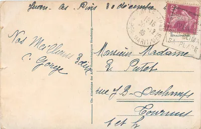 Juan-les-Pins — O Casino e os Banhos — editor AA n°143 — Verso