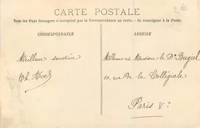 Clermont-Ferrand — Vista dos Quatro-Chemins — LL. — Verso