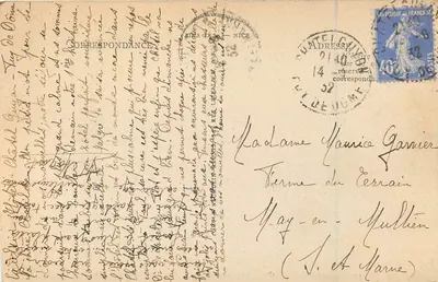 Châtel-Guyon — O Calvário visto do Monte Chalusset — LL — Verso