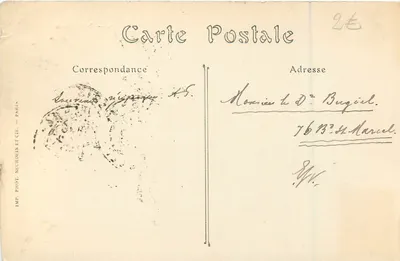 Paryż — Katedra Notre-Dame, strona południowa — IMP. PHOT. NEURDEIN ET CIE. — nr 98 — Rewers