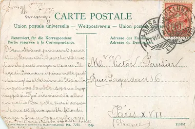 Lausanne — Nowy most — Atelier H. Guggenheim & Co., Zürich, n° 7261 — Rewers