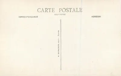 Saumur (M.-et-L.) — Zamek, XV wiek, i nabrzeże z perspektywy od marronniera — R. D. — Rewers